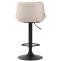Barhocker HLO-CP68 Stoff schwarz ~ creme