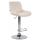 Barhocker HLO-CP68 Samt chrom ~ creme