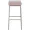 Barhocker CP135, Barstuhl ~ Gestell silber, Kunstleder, 85cm, pink