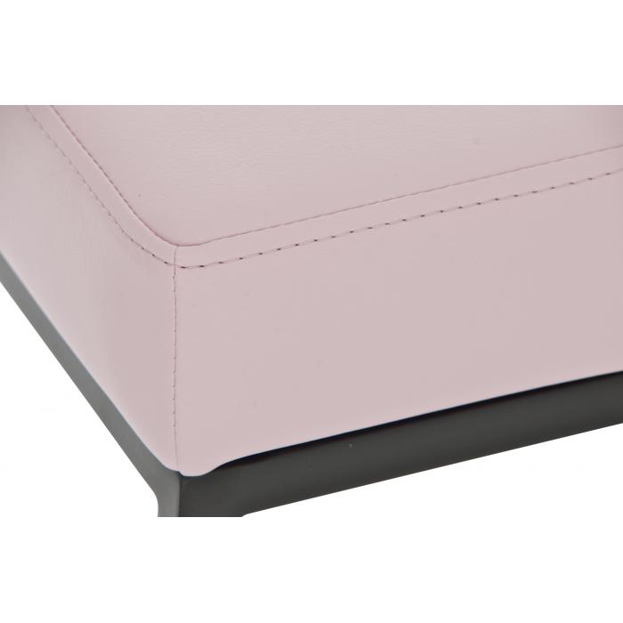 Barhocker CP135, Barstuhl ~ Gestell schwarz, Kunstleder, 80cm, pink