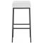 2er Set Barhocker HLO-CP41 85 Kunstleder schwarz ~ wei