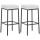 2er Set Barhocker HLO-CP41 80 Kunstleder schwarz ~ wei