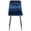 2er Set Esszimmerstuhl HLO-CP26 Samt ~ blau