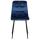 4er Set Esszimmerstuhl HLO-CP5 Samt ~ blau