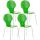 4er Set Besucherstuhl HLO-CP80 ~ grn