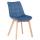 Esszimmerstuhl HLO-CP74 Samt ~ blau