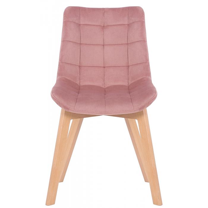 Esszimmerstuhl HLO-CP74 Samt ~ pink