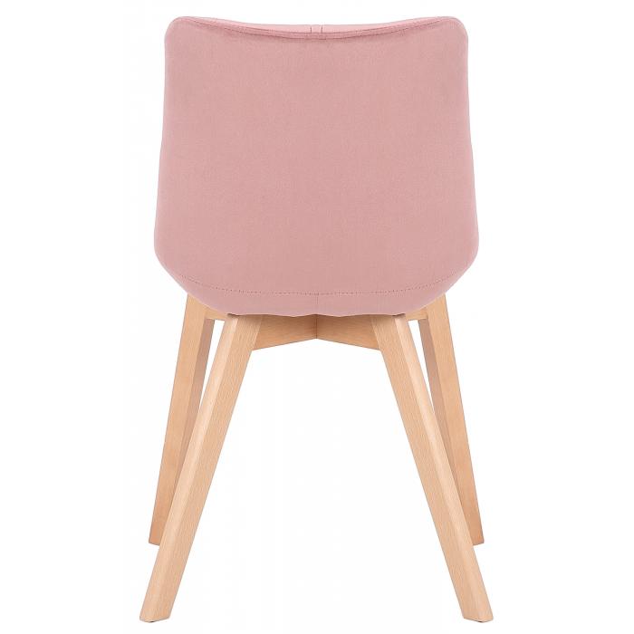 Esszimmerstuhl HLO-CP74 Samt ~ pink