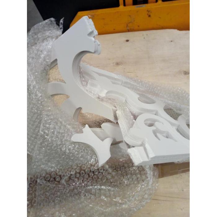 Defekte Ware (Mittig gebrochen SK8) | 2er-Set Dekopaneel fr WPC-Sichtschutz Sarthe, Verkleidung, 16x177cm wei