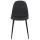 4er Set Esszimmersthle HLO-CP41 Stoff ~ schwarz