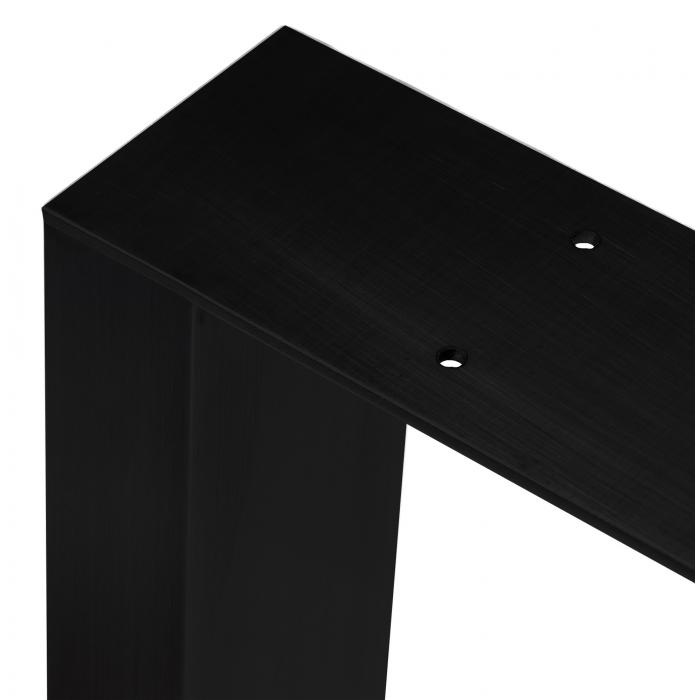 2er-Set Tischbeine HLO-CP1 70 cm ~ schwarz