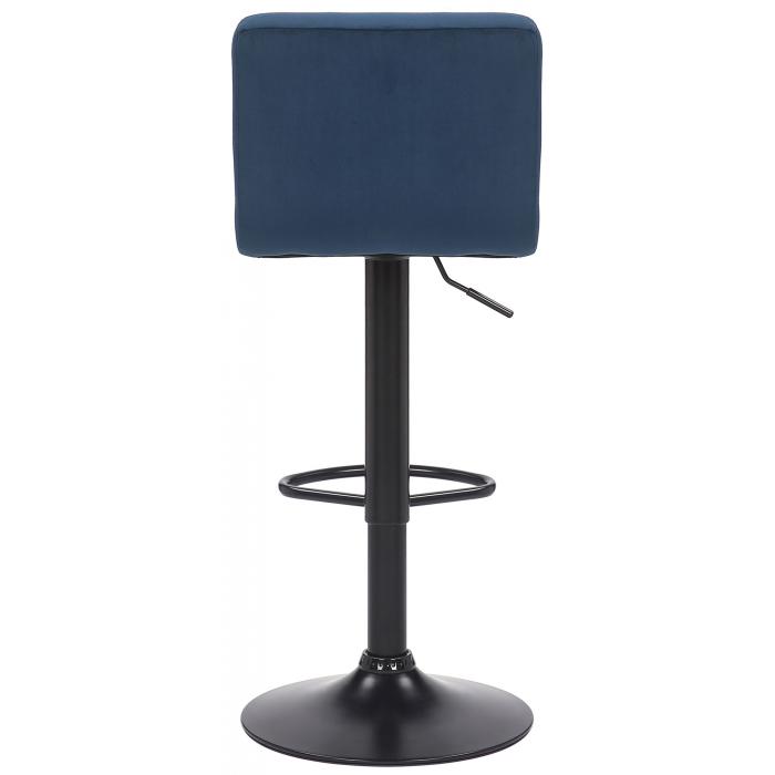 2er Set Barhocker HLO-CP64 Samt ~ blau