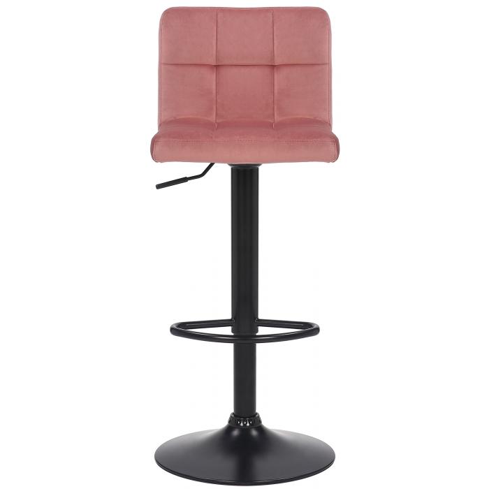 2er Set Barhocker HLO-CP64 Samt ~ pink
