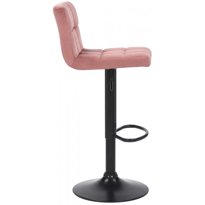 2er Set Barhocker HLO-CP64 Samt ~ pink