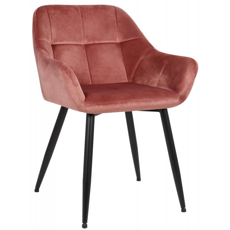 Besucherstuhl HLO-CP15 Samt ~ rosa