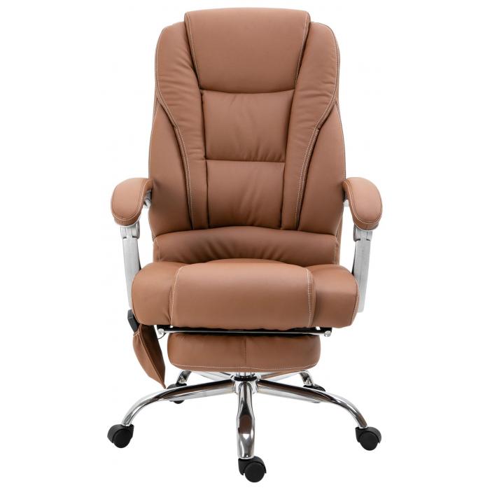 Brostuhl HLO-CP67 mit Massagefunktion ~ hellbraun
