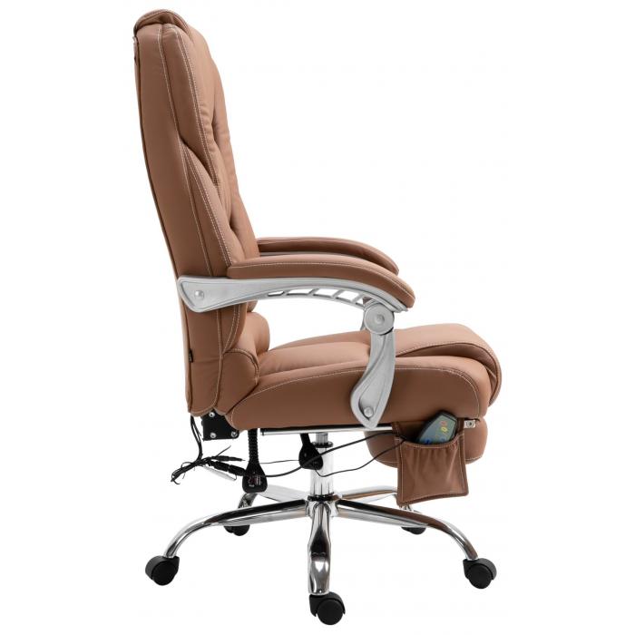 Brostuhl HLO-CP67 mit Massagefunktion ~ hellbraun
