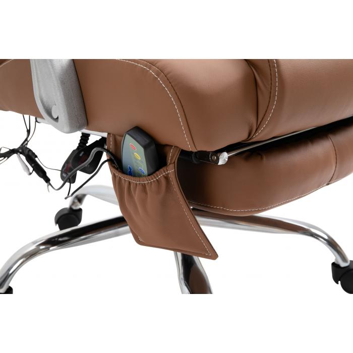 Brostuhl HLO-CP67 mit Massagefunktion ~ hellbraun