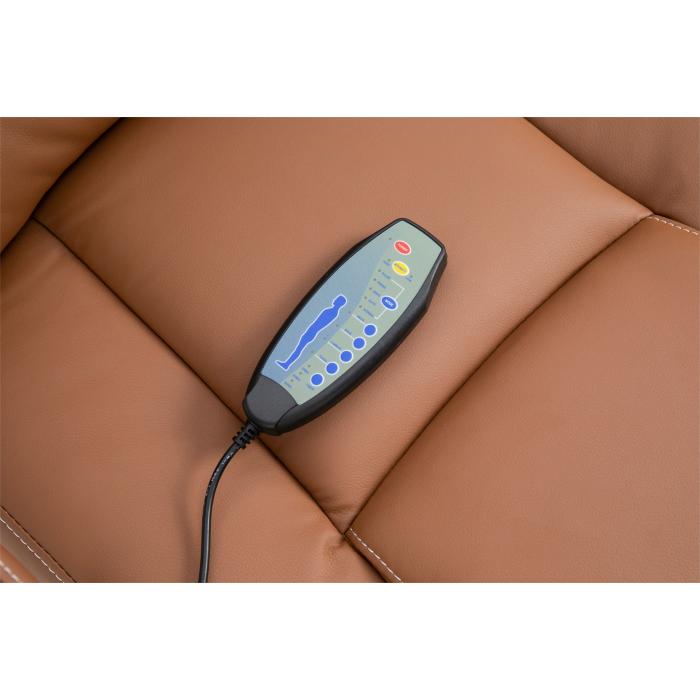 Brostuhl HLO-CP67 mit Massagefunktion ~ hellbraun