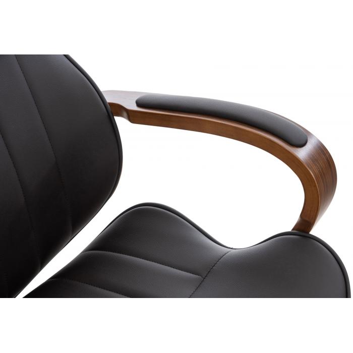 Brostuhl HLO-CP62 Kunstleder ~ walnuss/braun