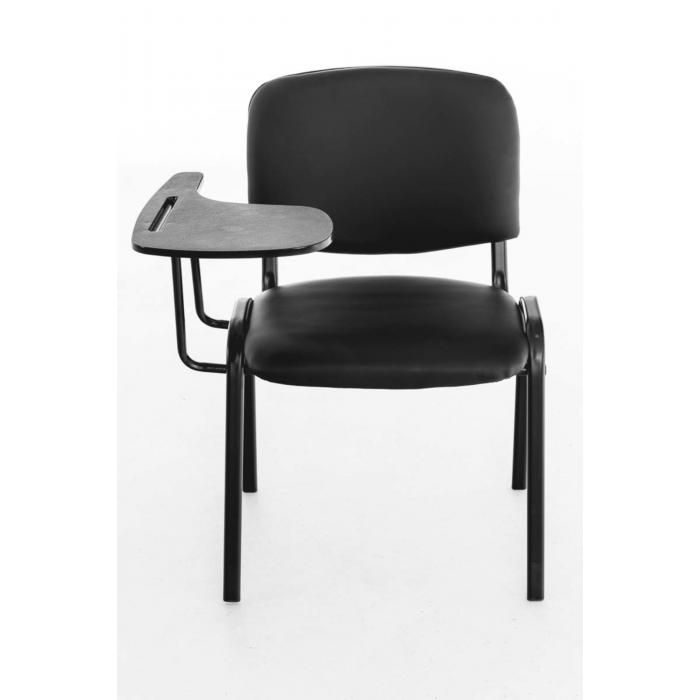 4er Set Sthle HLO-CP99 mit Klapptisch Kunstleder ~ schwarz