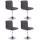 4er Set HLO-CP93 Lounger V2 Stoff ~ schwarz