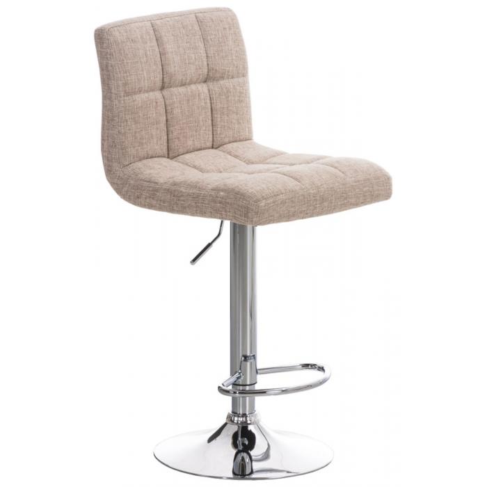 2er Set Barhocker HLO-CP89 STOFF C ~ creme