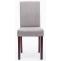 2er Set Esszimmerstuhl HLO-CP25 Stoff cappuccino ~ hellgrau
