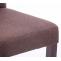 2er Set Esszimmerstuhl HLO-CP25 Stoff cappuccino ~ braun