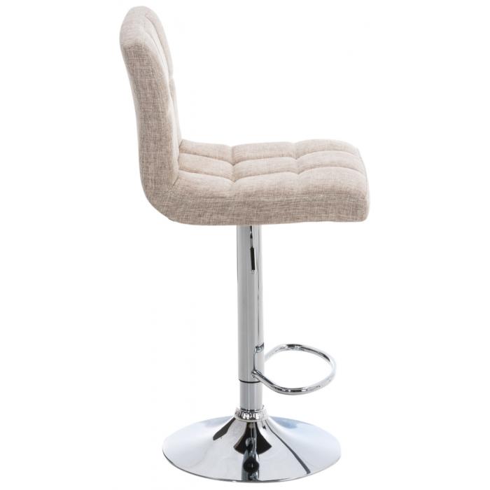 2er Set Barhocker HLO-CP89 STOFF C ~ creme