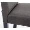 4er Set Esszimmerstuhl HLO-CP25 Stoff schwarz ~ dunkelgrau