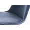 Stuhl HLO-CP48 Stoff Square wei ~ blau