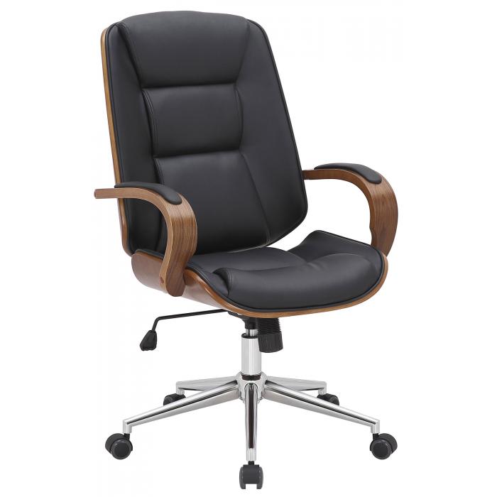 Brostuhl HLO-CP171 ~ walnuss/schwarz
