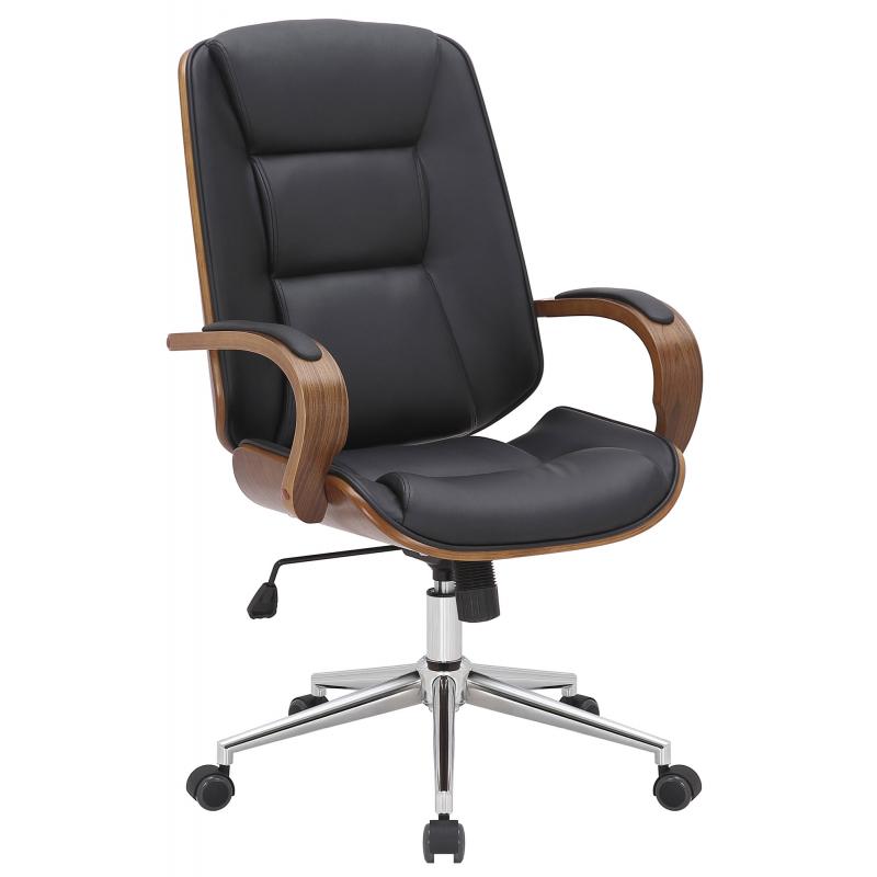 Brostuhl HLO-CP171 ~ walnuss/schwarz