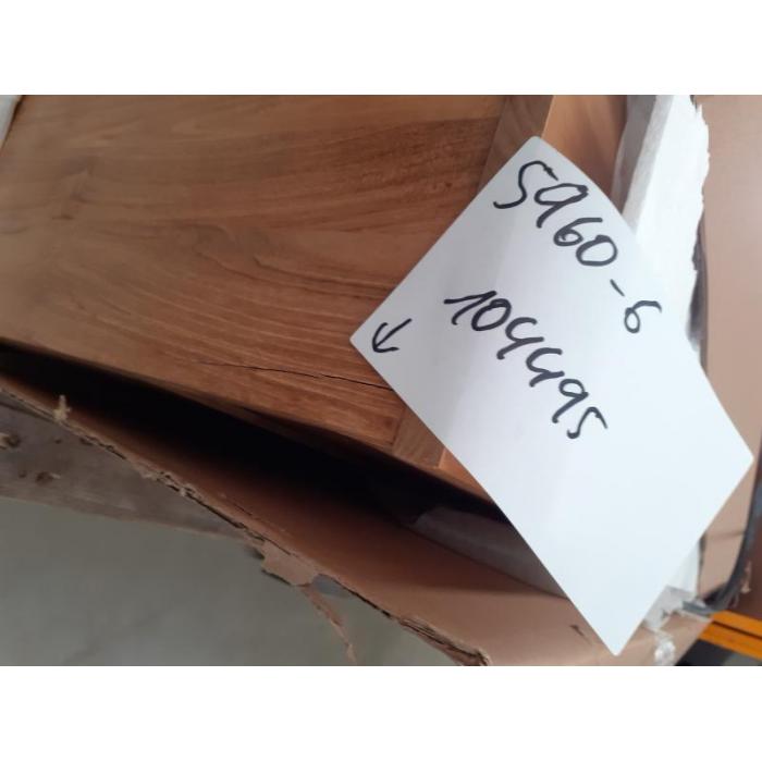 Defekte Ware (Holz gerissen SK2) | Teak-Waschbeckenunterschrank HWC-M71, Waschtisch, B-Grade-Teak 51x121x51cm
