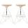 2er Set Barhocker HLO-CP22 ~ antik wei