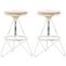 2er Set Barhocker HLO-CP22 ~ antik wei