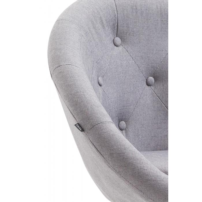 Barhocker HLO-CP88 V2 Stoff chrom ~ grau
