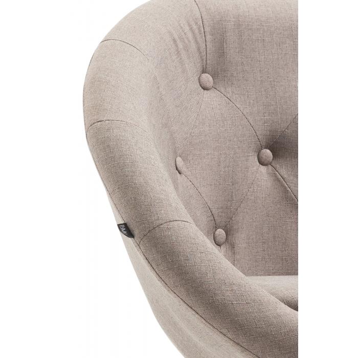 Barhocker HLO-CP88 V2 Stoff chrom ~ taupe