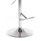 Barhocker HLO-CP88 V2 Stoff chrom ~ blau