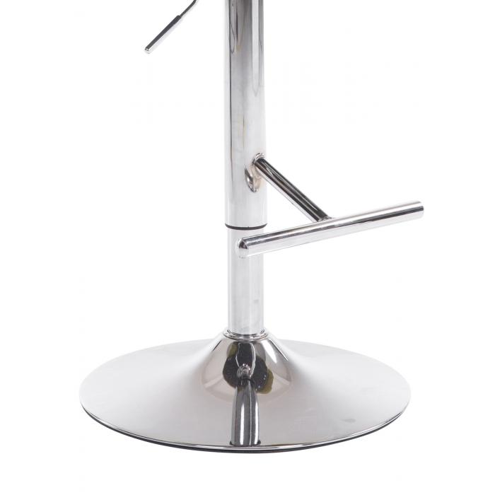 Barhocker HLO-CP88 V2 Stoff chrom ~ grau