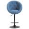 Barhocker HLO-CP88 V2 Stoff schwarz ~ blau
