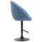 Barhocker HLO-CP88 V2 Stoff schwarz ~ blau
