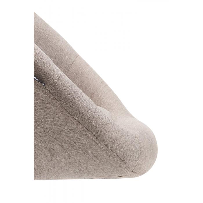 Barhocker HLO-CP88 V2 Stoff schwarz ~ taupe