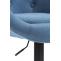 Barhocker HLO-CP88 V2 Stoff schwarz ~ blau