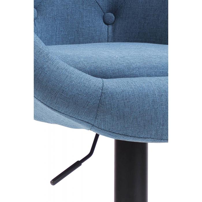 Barhocker HLO-CP88 V2 Stoff schwarz ~ blau