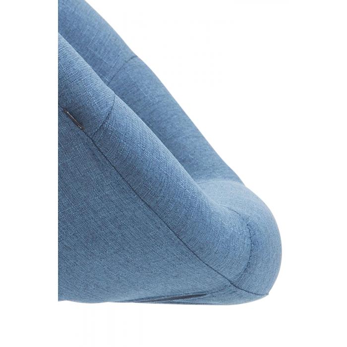 Barhocker HLO-CP88 V2 Stoff schwarz ~ blau