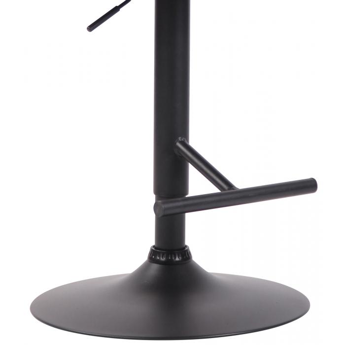 Barhocker HLO-CP88 V2 Stoff schwarz ~ taupe