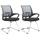 2er Set Besucherstühle HLO-CP81 ~ grau 2er Set Besucherstühle HLO-CP81 ~ grau