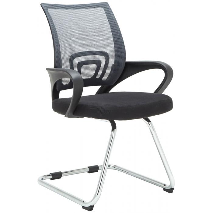 2er Set Besuchersthle HLO-CP81 ~ grau